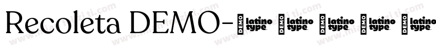 Recoleta DEMO字体转换